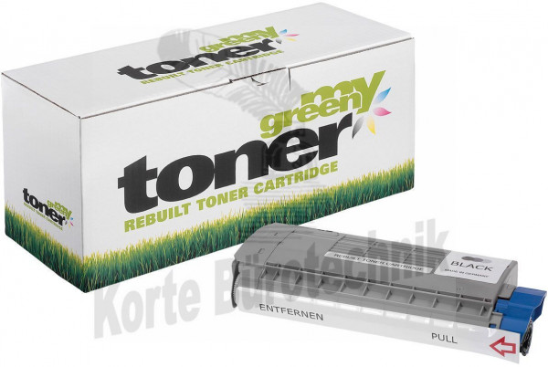 my green toner Toner-Kit schwarz (180736) ersetzt 44318608