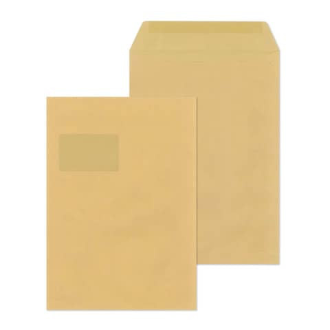 Versandtasche C4 m.Fe gum.90g braun MAILMEDIA 30005447 250ST