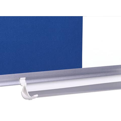 Kombitafel - 180 x 120 cm, Schreib- und Filztafel, blau/weiß