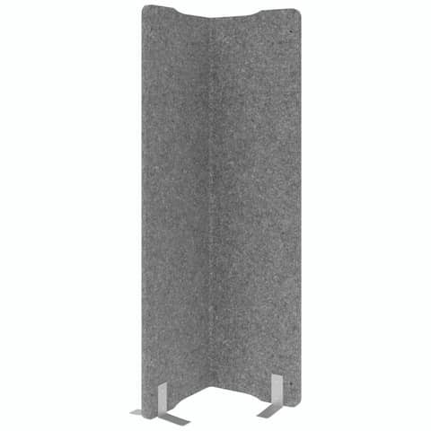 Trennwand Akustik eckig 100x180 grau HAMMERBACHER VASWF1810/5