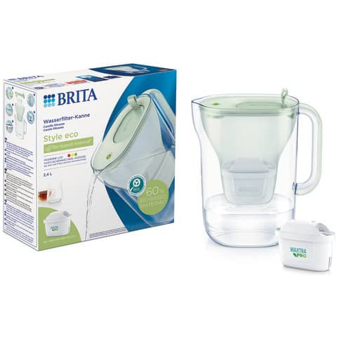 Wasser-Filterpatrone Kanne 2,4l hellgrün BRITA 1052237/128012 Style eco inkl MX P