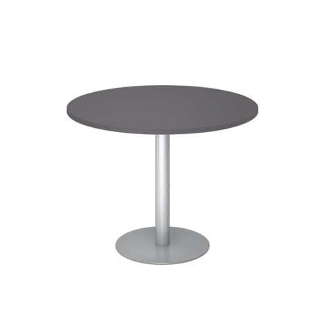 Besprechungstisch rund graphit/silber HAMMERBACHER VSTF10/G/S 100 cm
