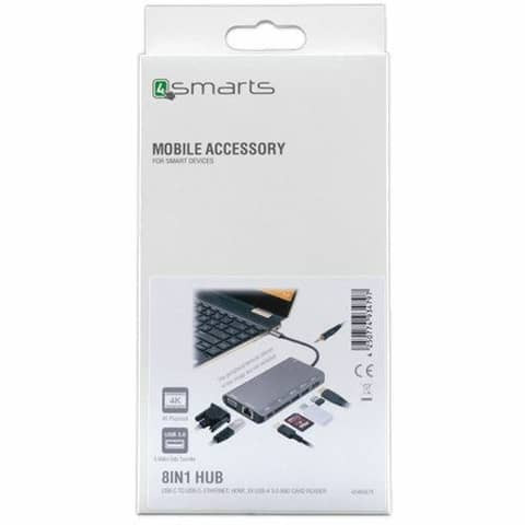Kartenleser 8in1 Hub USB 4SMARTS 458723