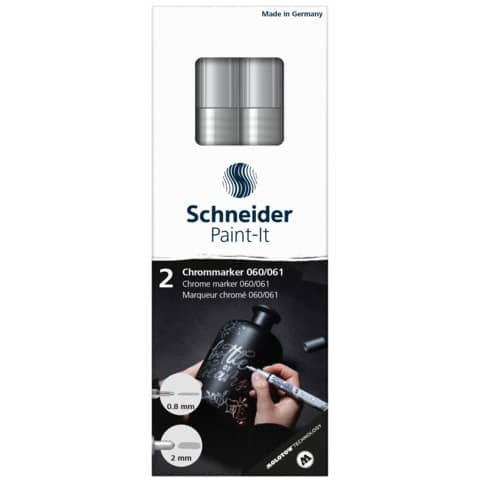 Chrommarkeretui 2ST Paint 060/061 SCHNEIDER ML06011501 0,8mm+2mm