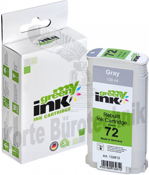 my green ink Tintenpatrone grau (132612) ersetzt C9374A, 72A