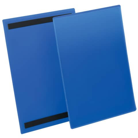 Kennzeichnungstasche - magnetisch, A4 hoch, PP, dokumentenecht, dunkelblau, 50 Stück