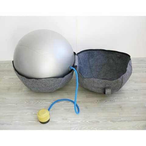 Sitzball PVC/Filz grau UNILUX 400165093 Ergo Sphere