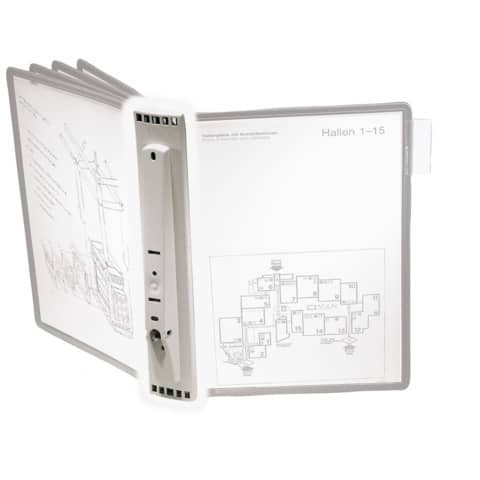 Sichttafel Wandhalter leer grau MODULE 5 DURACLIP 5622 10