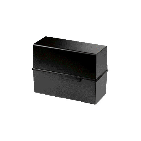 Karteikasten A7 quer Plast schwarz HAN 977-13 300 12,1x7,4x10,1
