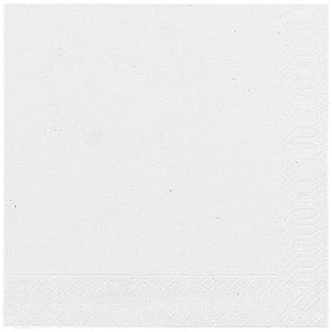 Serviette Zelltuch weiß 20 Stück DUNI 104029/ 3lagig. 24 cm