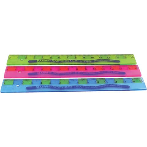 Lineal Plastik flexibel 15cm Kum 2250119 L1 Softie Flex TB