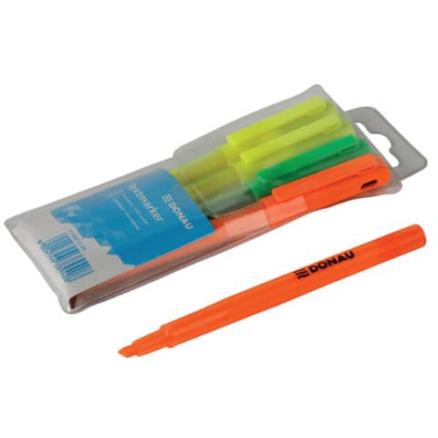 Textmarker 4ST sortiert DONAU 5140010-99 Stiftform