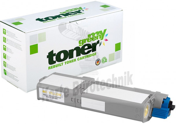 my green toner Toner-Kit gelb HC (182211) ersetzt 46490605