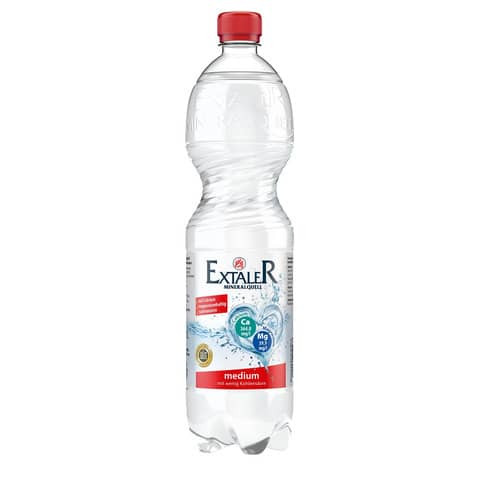 Mineralwasser medium 6 x 1,25L EXTALER 25802 - wenig Kohlensäure