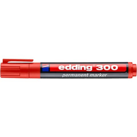 Permanentmarker 300 1,5-3mm rot EDDING 4-300002 Rundspitze nachfüllbar