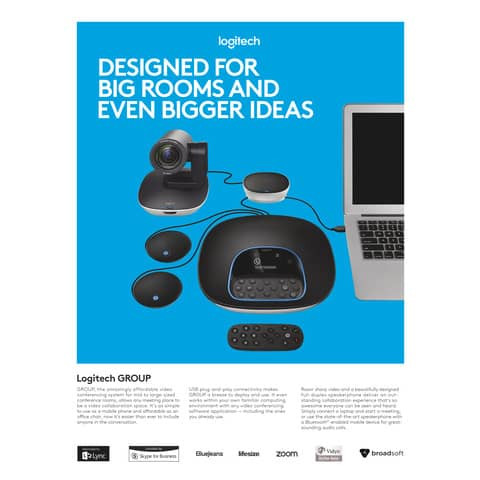 Group Erweiterungsmikrofone sw/silber LOGITECH 989-000171