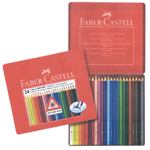 Farbstiftetui Grip 2001 24ST FABER CASTELL 112423