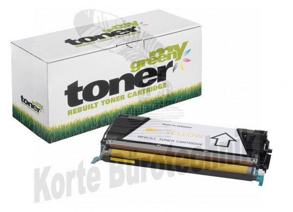 my green toner Toner-Kartusche gelb HC (160585) ersetzt C736H1YG