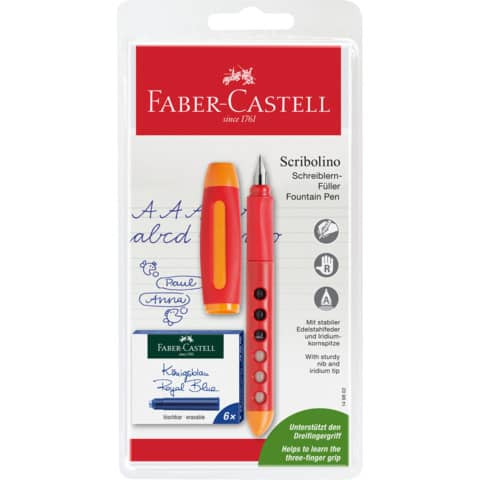 Füller Patrone Rechtsh.fbg.sor FABER CASTELL 149802 mit TP/6