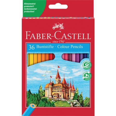 Farbstiftetui Castle 36ST sort FABER CASTELL 120136