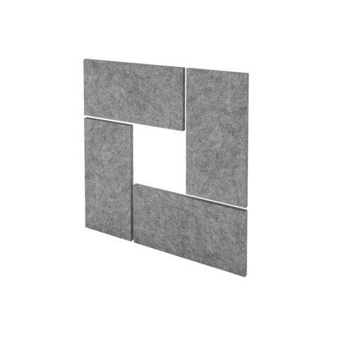 Wandelement Akustik grau HAMMERBACHER VAWP65/5 65x32,5x2,5cm