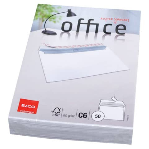 Briefhülle C6 HK o.Fe. weiß ELCO 74460.12 Offs. 80 50St