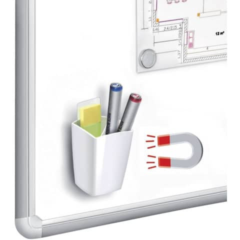 Schreibköcher magnet. weiß CEP 1005310021 530M G