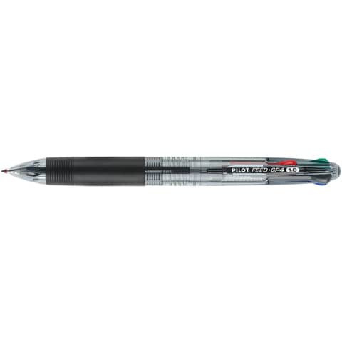 Vierfarbkugelschreiber schwarz FEED-GP4 PILOT 2073701 BPKG-35RM-BT-BG