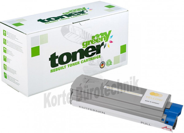 my green toner Toner-Kit gelb (182082) ersetzt 46507505