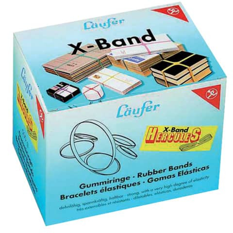 Gummiband X-Band 250x25mm bunt LÄUFER 59078 500g D.160mm