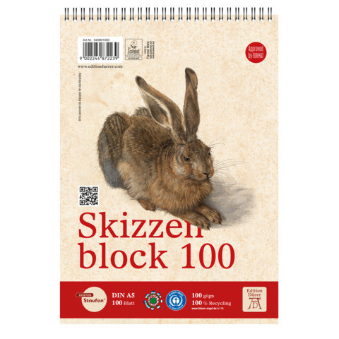 Skizzenblock A5 100BL weiß Edition DÜRER 040901000 100g