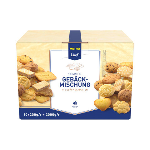 Gebäckmischung Sommer 11 Sorten 2 kg METRO CHEF 10x200g