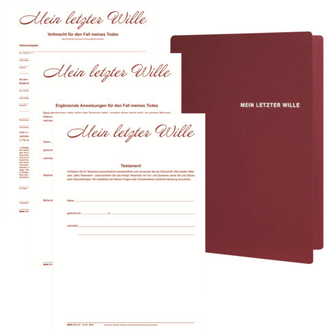 Testamentmappe 23.0x32.0 RNK 2898