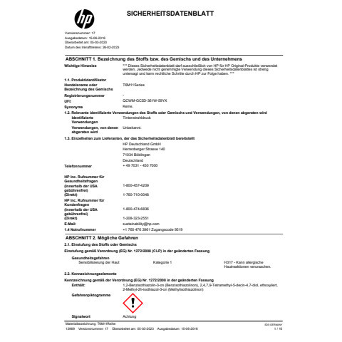Inkjetpatrone Nr. 903XL yellow HP T6M11AE
