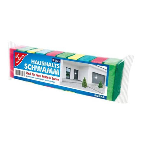 Reinigungsschwämme - bunt, 10 Stück