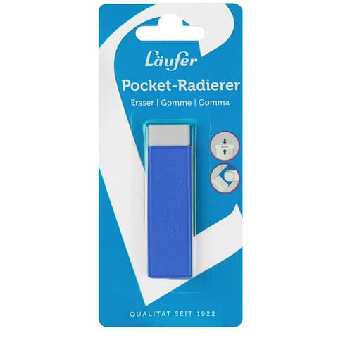 Radiergummi Pocket 2 blau LÄUFER 69261