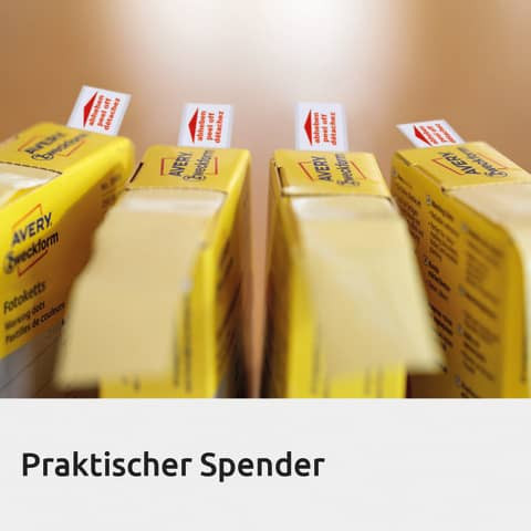 Fotokleber Kartonspender 400ST ZWECKFORM 3516 im Spender