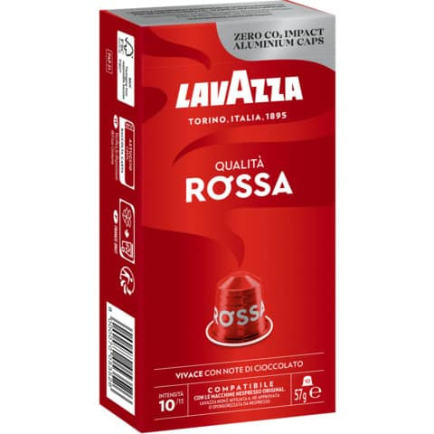Kaffeekapseln Espresso Rossa 10ST 57g LAVAZZA 305410
