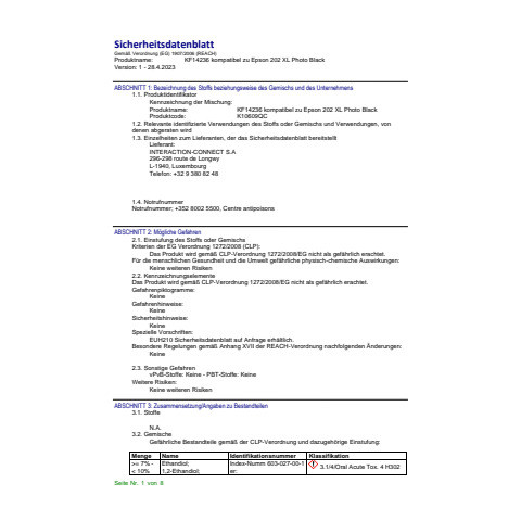 Tinte ersetzt Epson 202XL-Multi Q-CONNECT KF14236