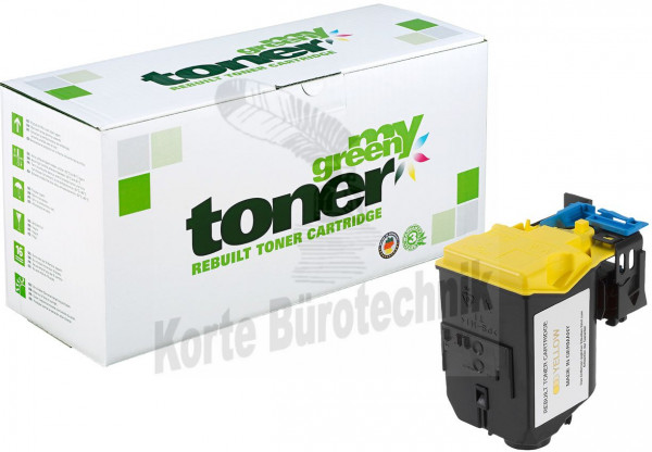 my green toner Toner-Kit gelb (122132) ersetzt 0747