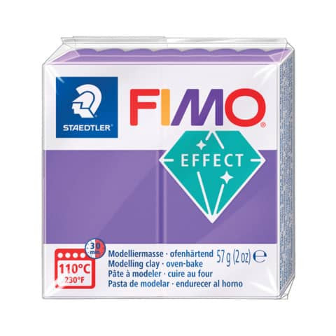 Modelliermasse Fimo trans.lila STAEDTLER 8020-604 Soft 56g