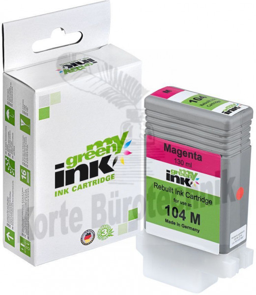 my green ink Tintenpatrone magenta (111259) ersetzt PFI-104M