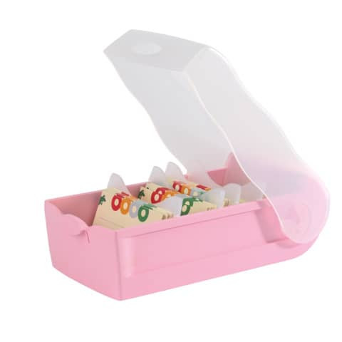 Lernkartei Croco A7 transl.-pastellrosa HAN 997-886 für 900 Karten