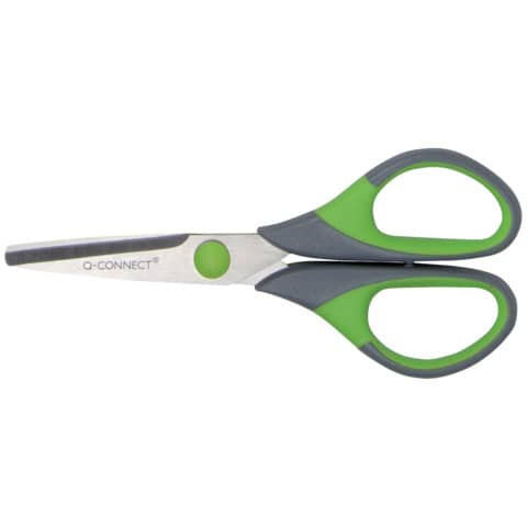 Schere 14cm grau/grün Q-CONNECT KF00752 Soft Grip