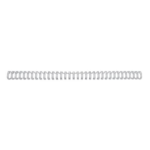 Drahtbinderücken - A4, Nr.6, 9,5mm/85 Blatt, 100 Stück, silber