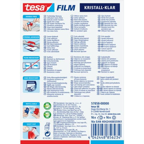 Handabroller Mini 19mmx10m r/b TESA 57858-00000-00