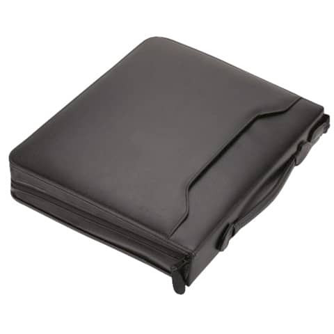 Schreibmappe Leder schwarz ALASSIO 30075 A4