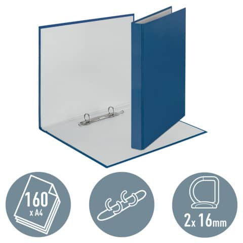 Schulordner Maxi A4 blau LEITZ 4209-00-35 16mm 2Ringe