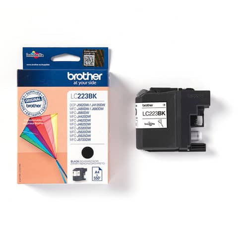 Inkjetpatrone schwarz BROTHER LC223BK