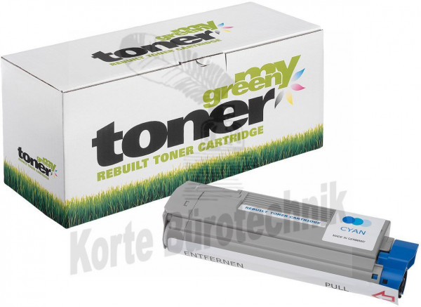 my green toner Toner-Kit cyan (180316) ersetzt 43872307